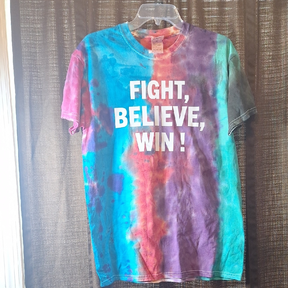 Hand Creafted Multicolor Tie-Dye T-Shirt - Picture 2 of 5